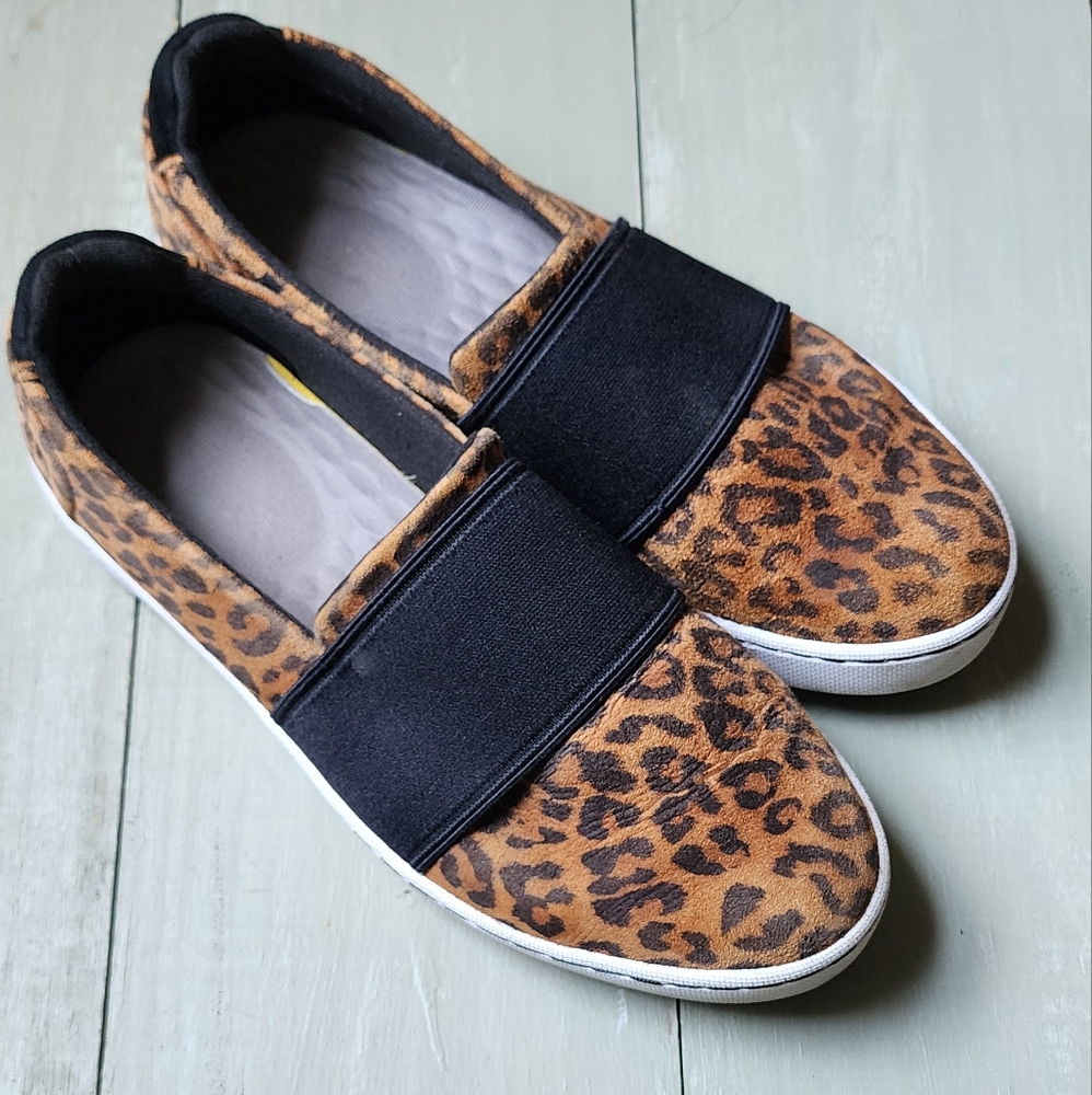 Clarks Animal Print Slip-On Sneakers